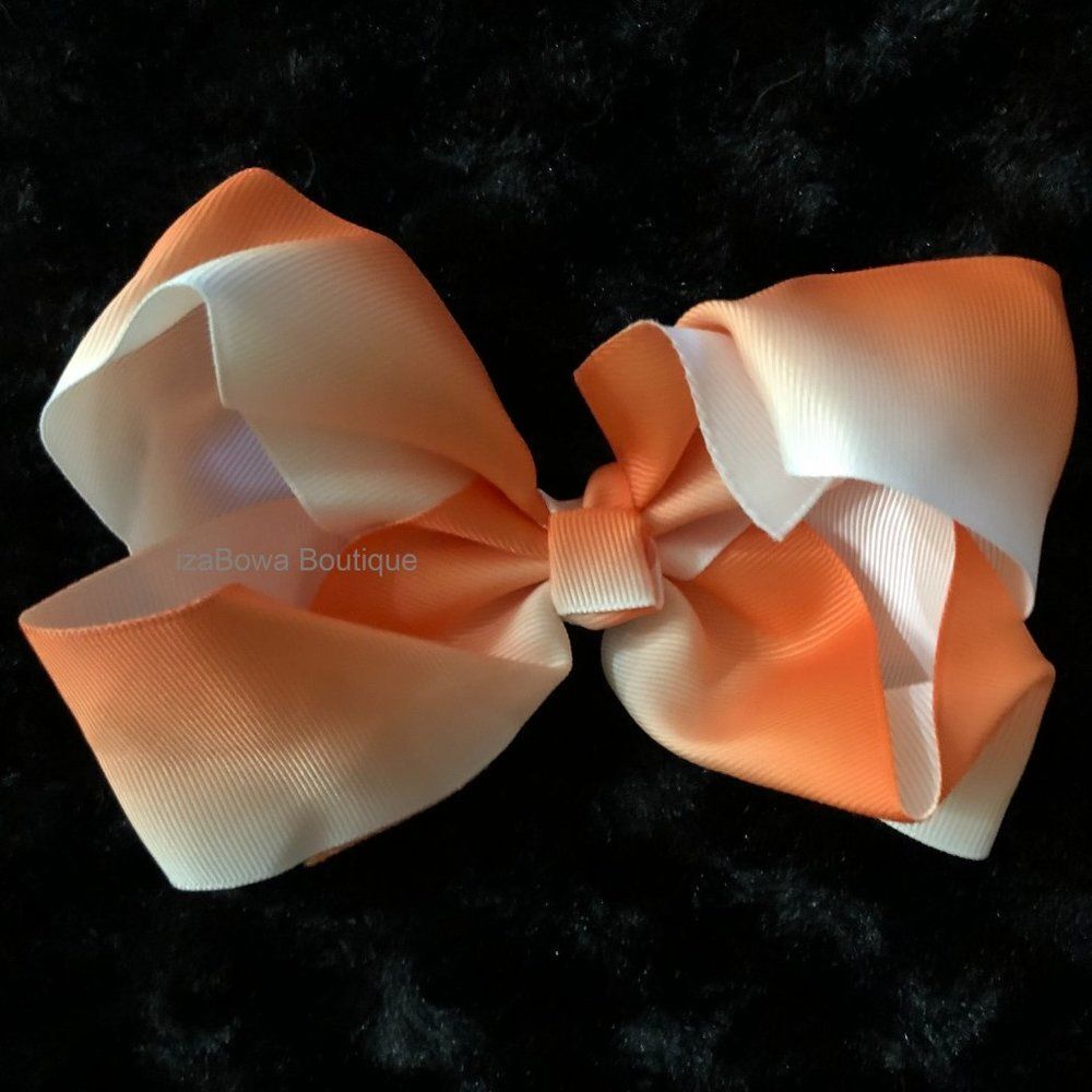 **** Orange Ombre 6" Boutique Bow    5B1878  Handmade NWT Boutique